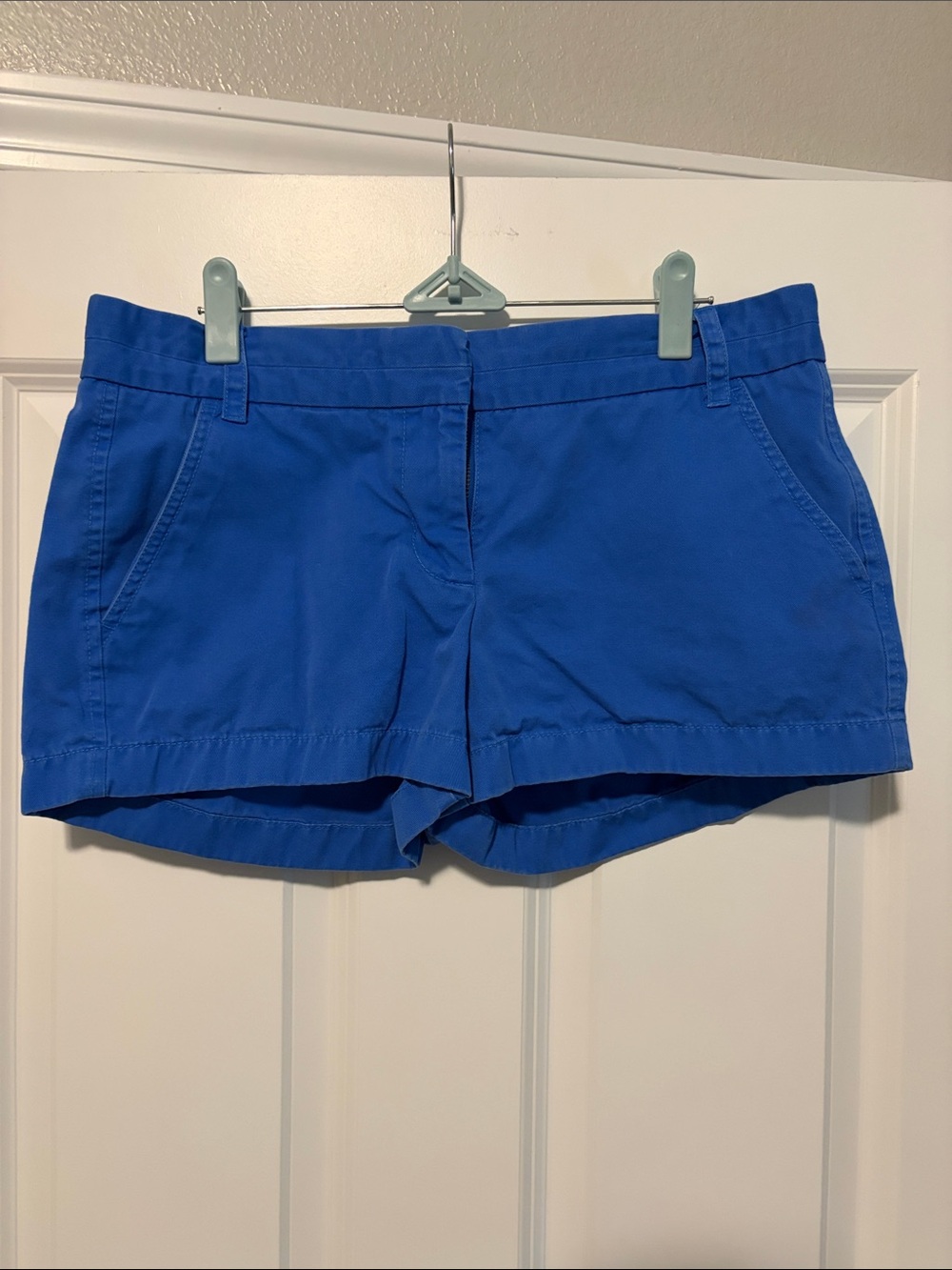 J. Crew Cobalt Blue Chino Cotton Shorts